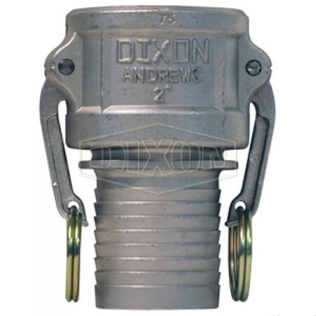 Dixon Type-C Cam and Groove Coupler, 2 in Nominal, Female Coupler x Hose Shank End Style, 316 SS, Domestic 200CNOSSS
